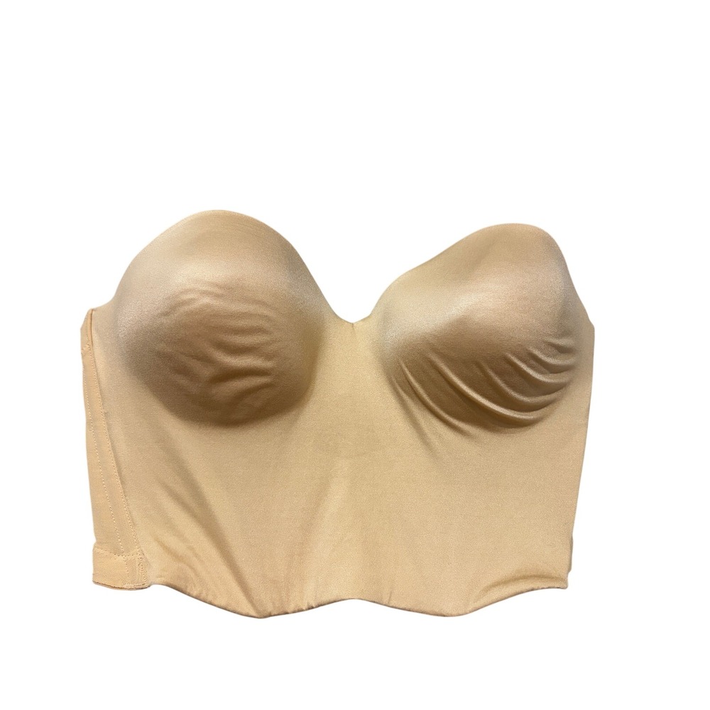 b.tempt'd Wacoal Faithfully Yours Strapless Longline Bustier Bra Nude 38D Bridal